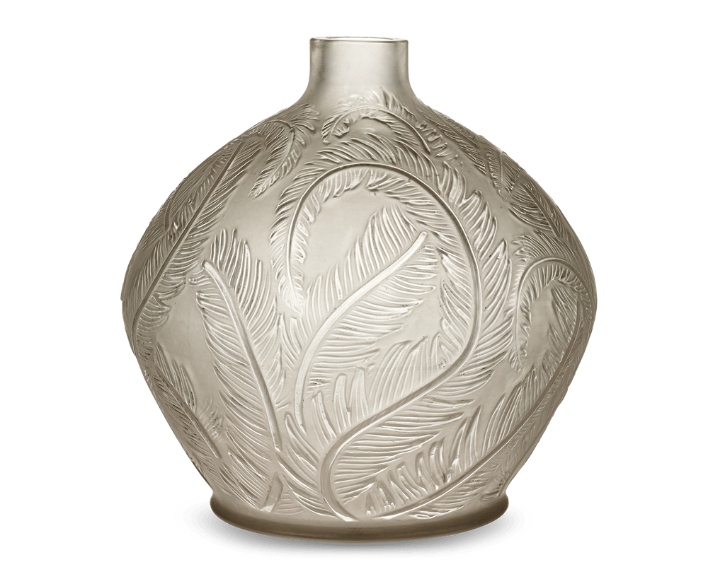 Plumes Glass Vase by René Lalique