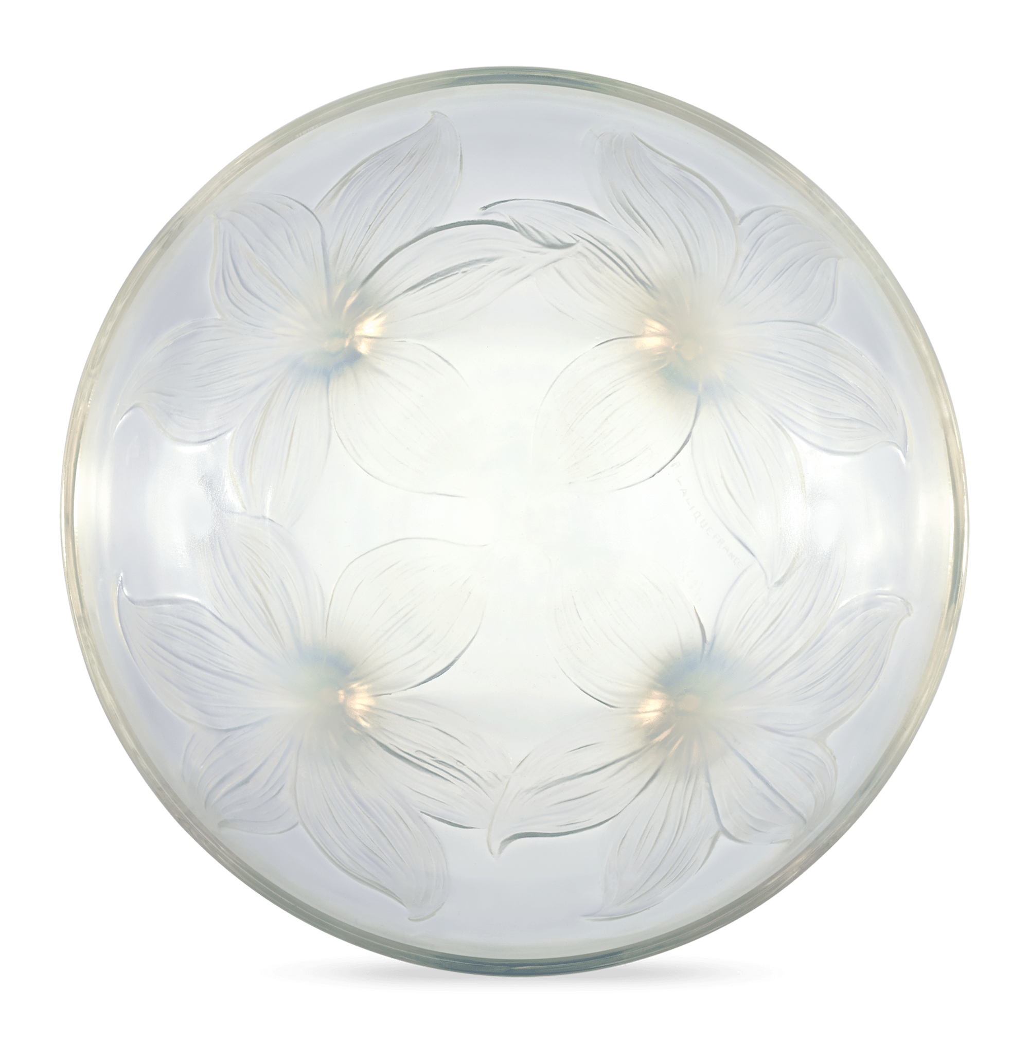 René Lalique Lys Footed Bowl