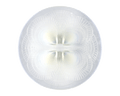 René Lalique Opalescent Glass Dish with Large Coquilles Pattern