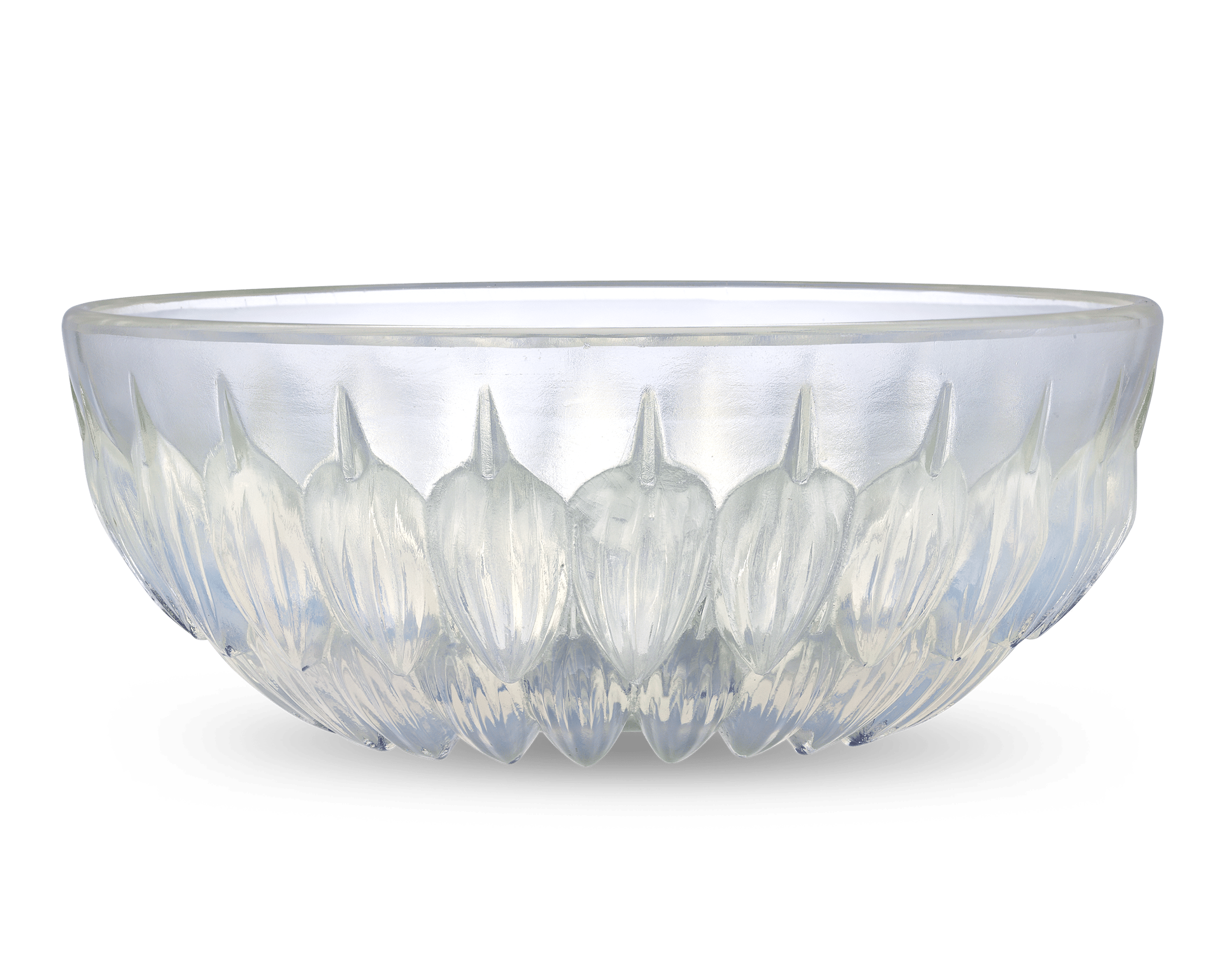 René Lalique Cacao Opalescent Glass Bowl