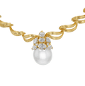 Henry Dunay Diamond and Pearl Necklace