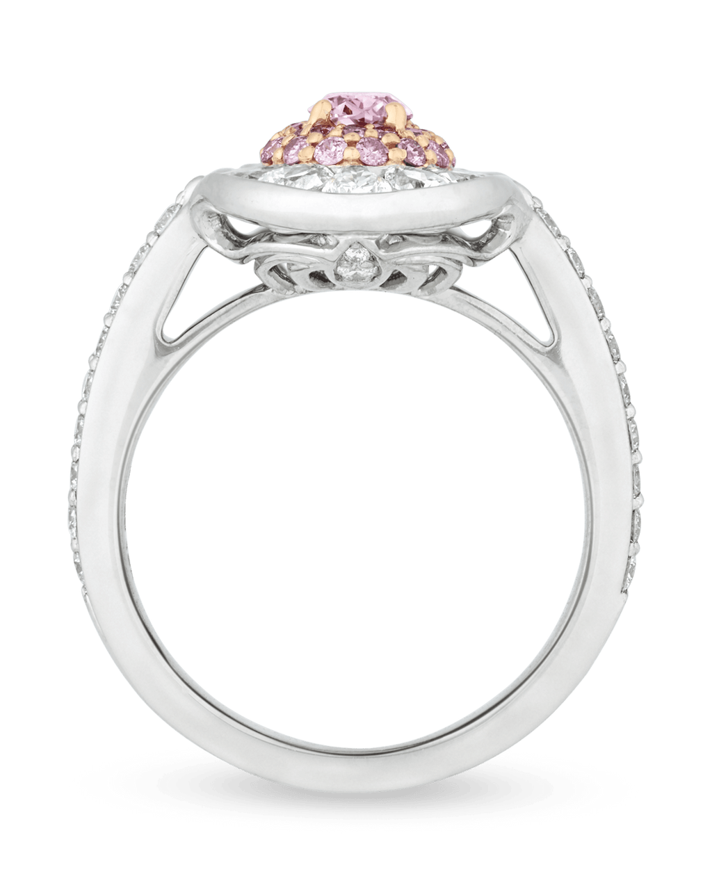 Argyle Fancy Vivid Pink and White Diamond Ring