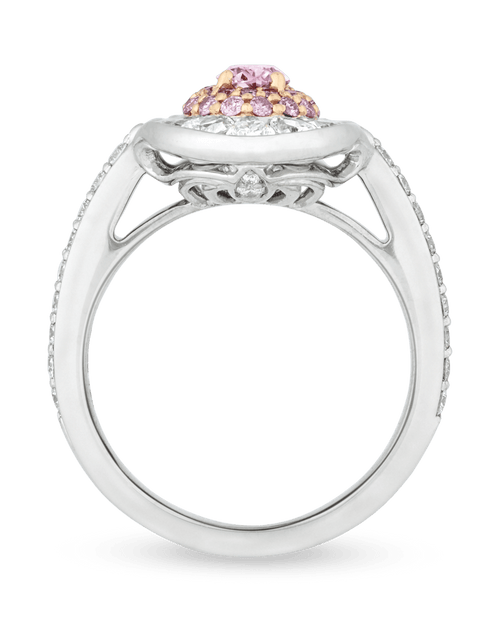 Argyle Fancy Vivid Pink and White Diamond Ring