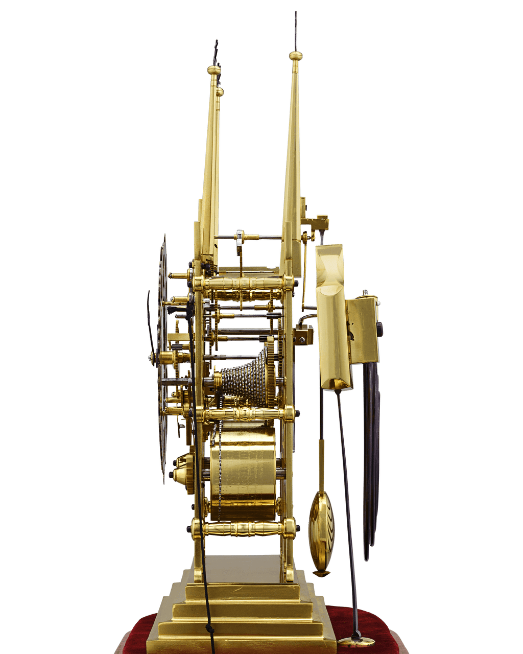 Litchfield Cathedral Skeleton Clock by Evans of Handsworth