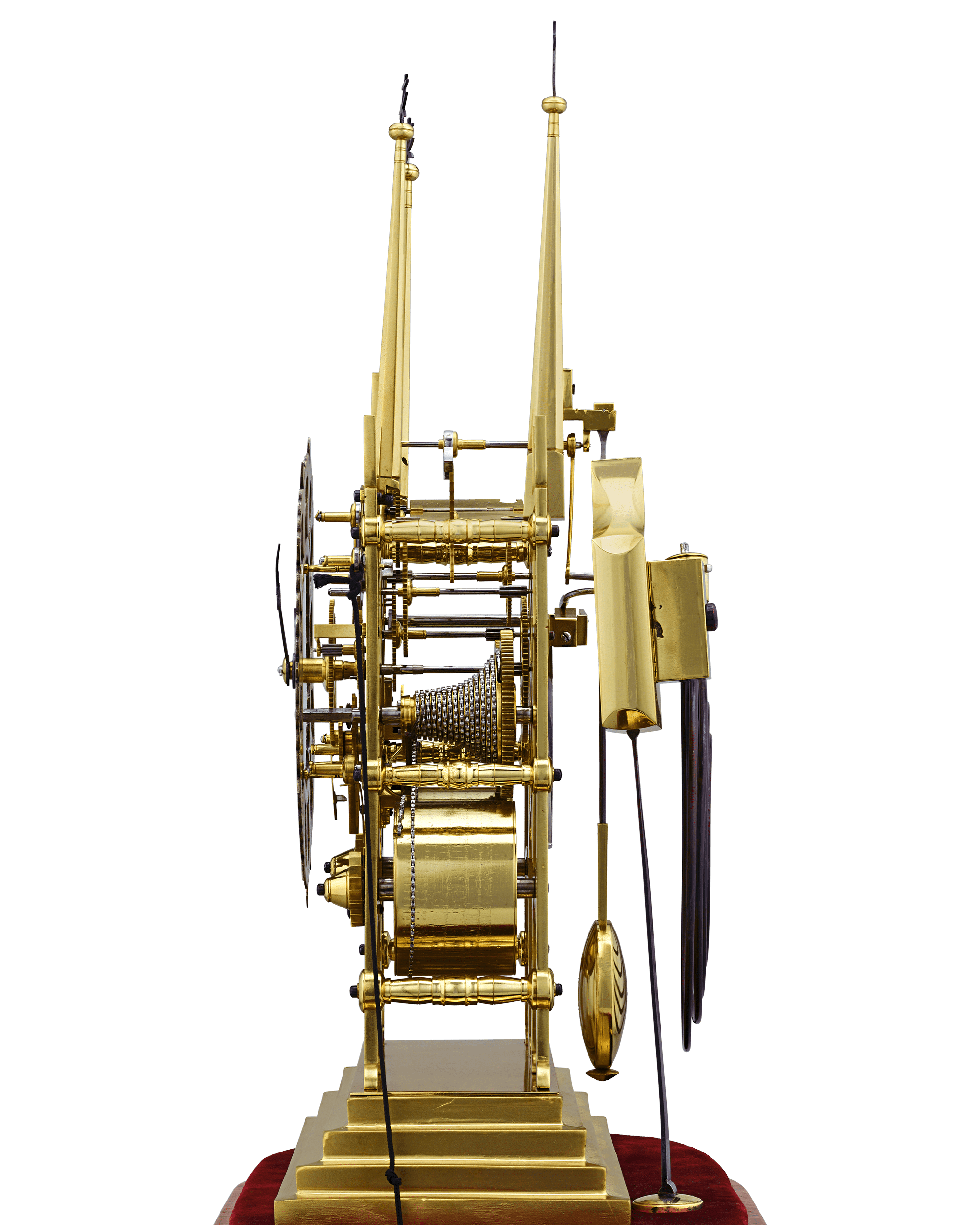 Litchfield Cathedral Skeleton Clock by Evans of Handsworth