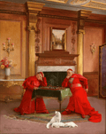 The Chess Game by Georges Croegaert