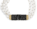 Henry Dunay Black Jade and Quartz Bead Necklace