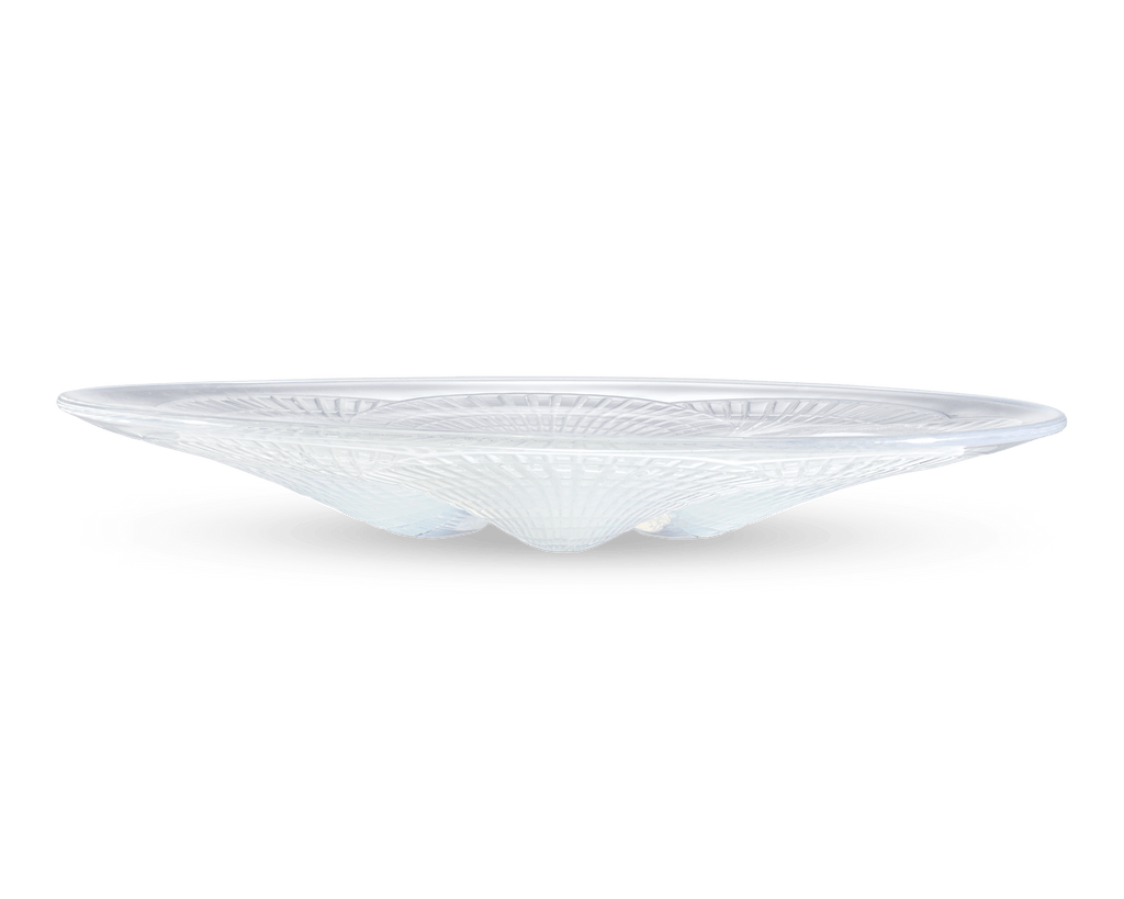Large Coquilles Opalescent Glass Dish by René Lalique