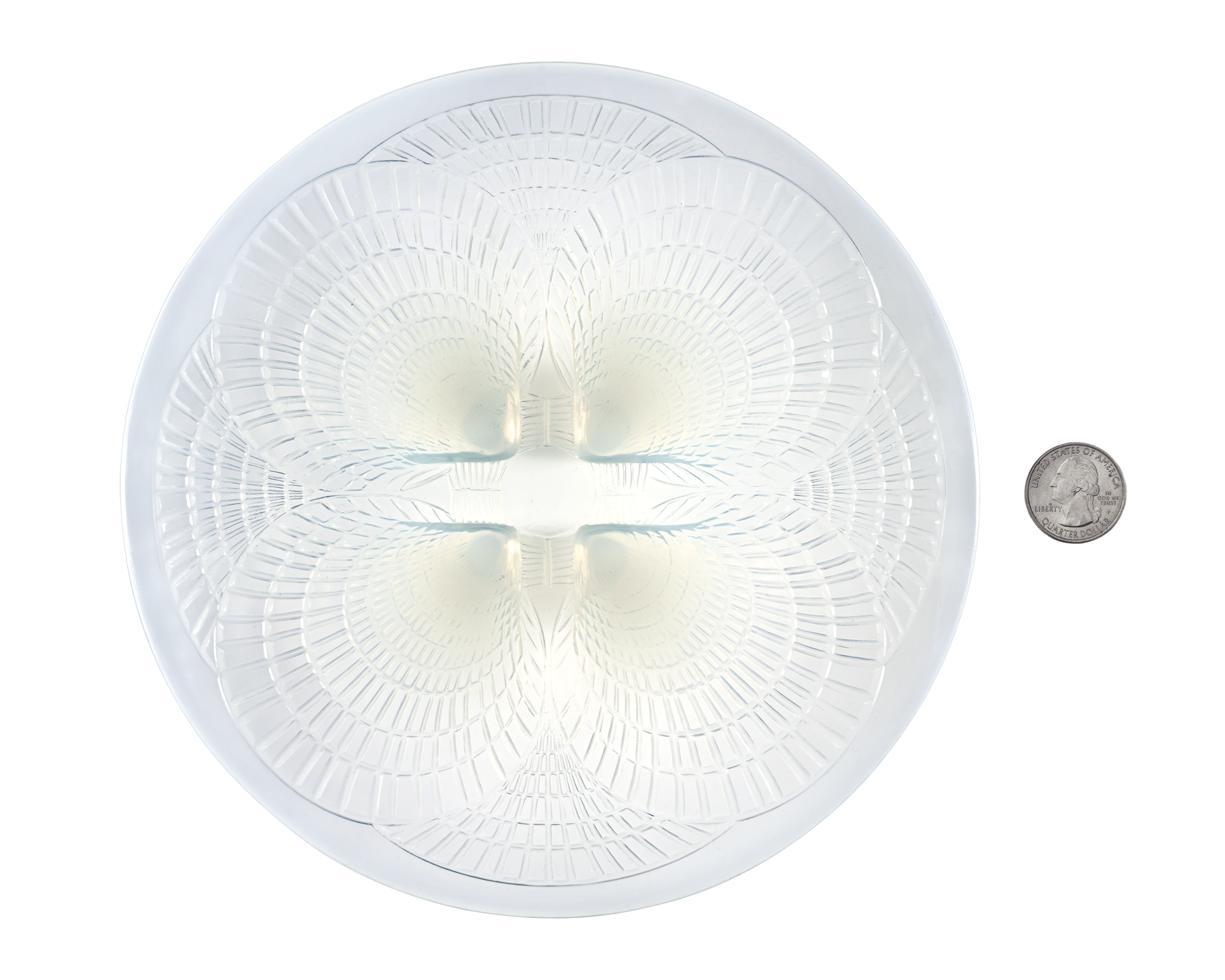René Lalique Opalescent Glass Medium Coquilles Dish