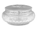 Fabergé Silver-Mounted Glass Covered Box