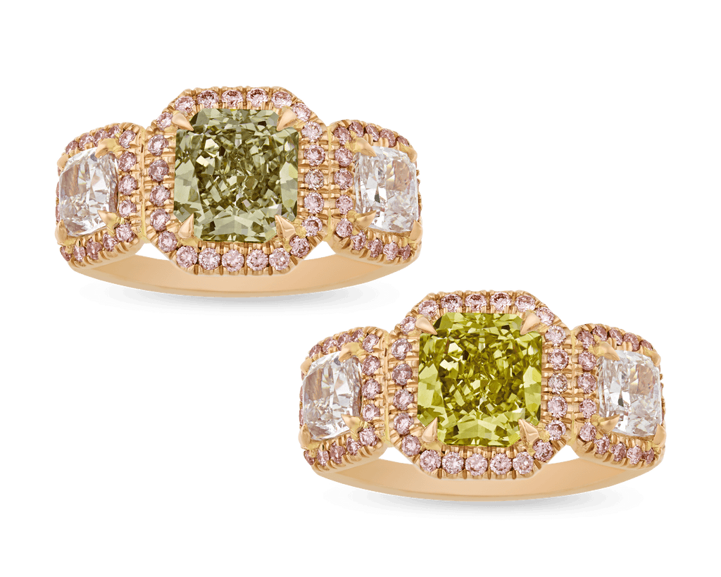 Chameleon Diamond Ring, 1.73 Carats