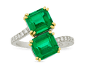 Emerald Bypass Ring, 5.16 Carats