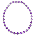 Untreated Lilac Sapphire and Diamond Necklace