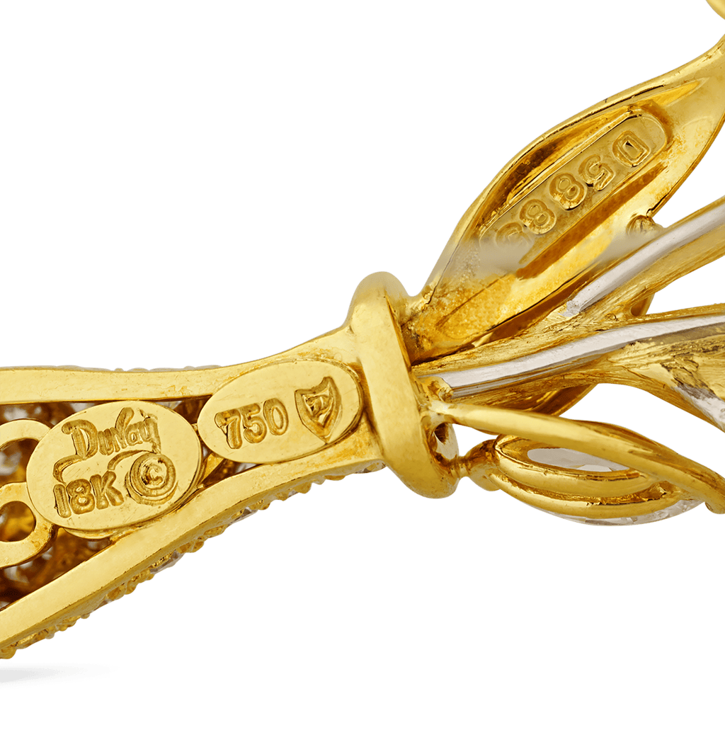 Henry Dunay Diamond Floral Brooch