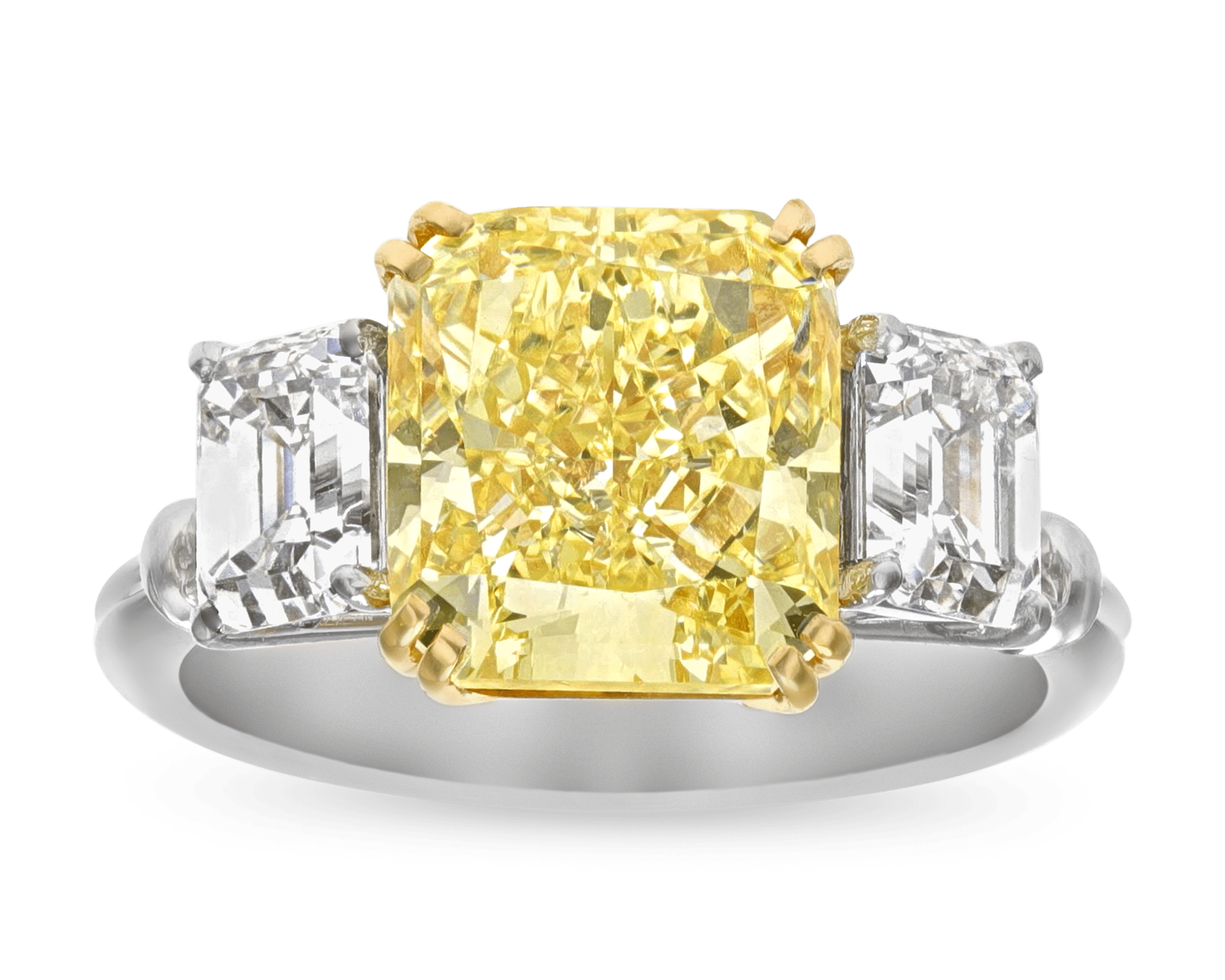 Fancy Yellow Diamond Ring, 4.26 Carats