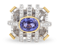 David Webb Purple Sapphire Ring, 9.64 Carats