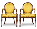 Pair of Thomas Chippendale Armchairs