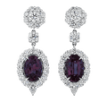 Brazilian Alexandrite Earrings, 9.04 Carats