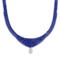 Invisible Set Sapphire Necklace, 100.00 Carats