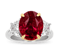 Mozambique Pigeon's Blood Ruby Ring, 7.05 Carats