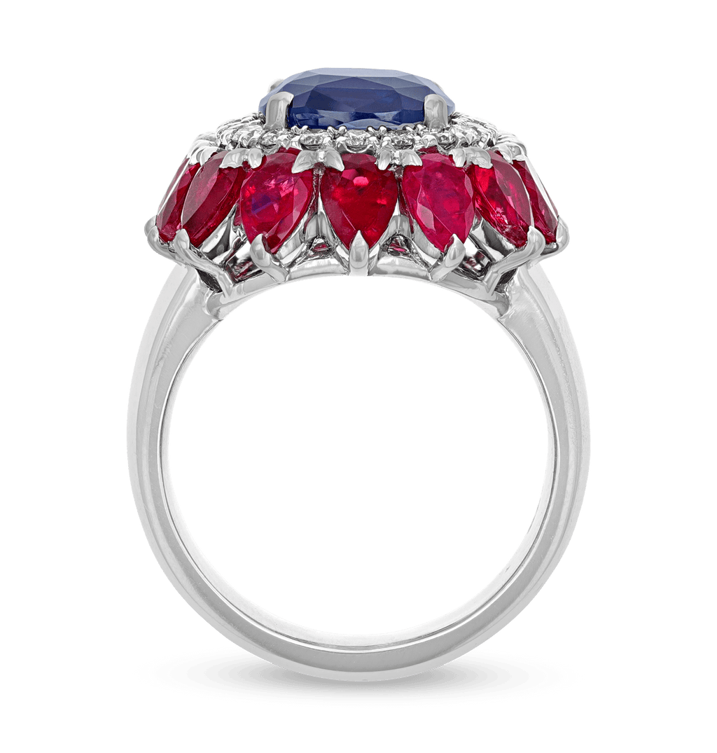 Untreated Sapphire Ring, 4.68 Carats