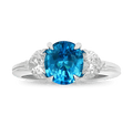 Brazilian Paraiba Ring, 2.18 Carats