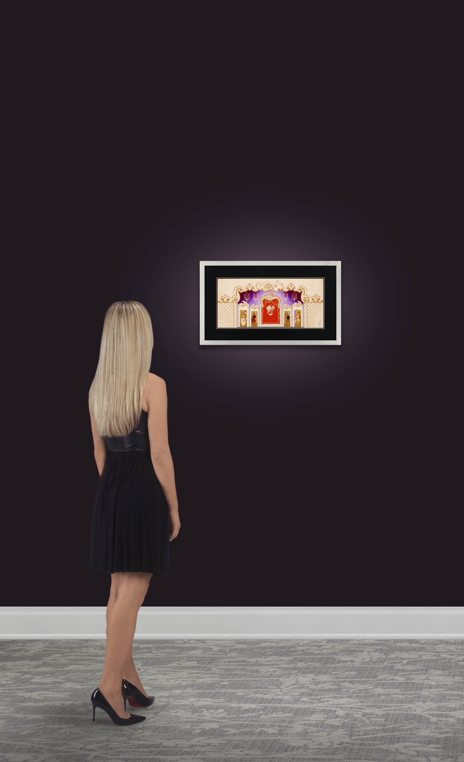 Etude de décor, Don Pasquale by Erté