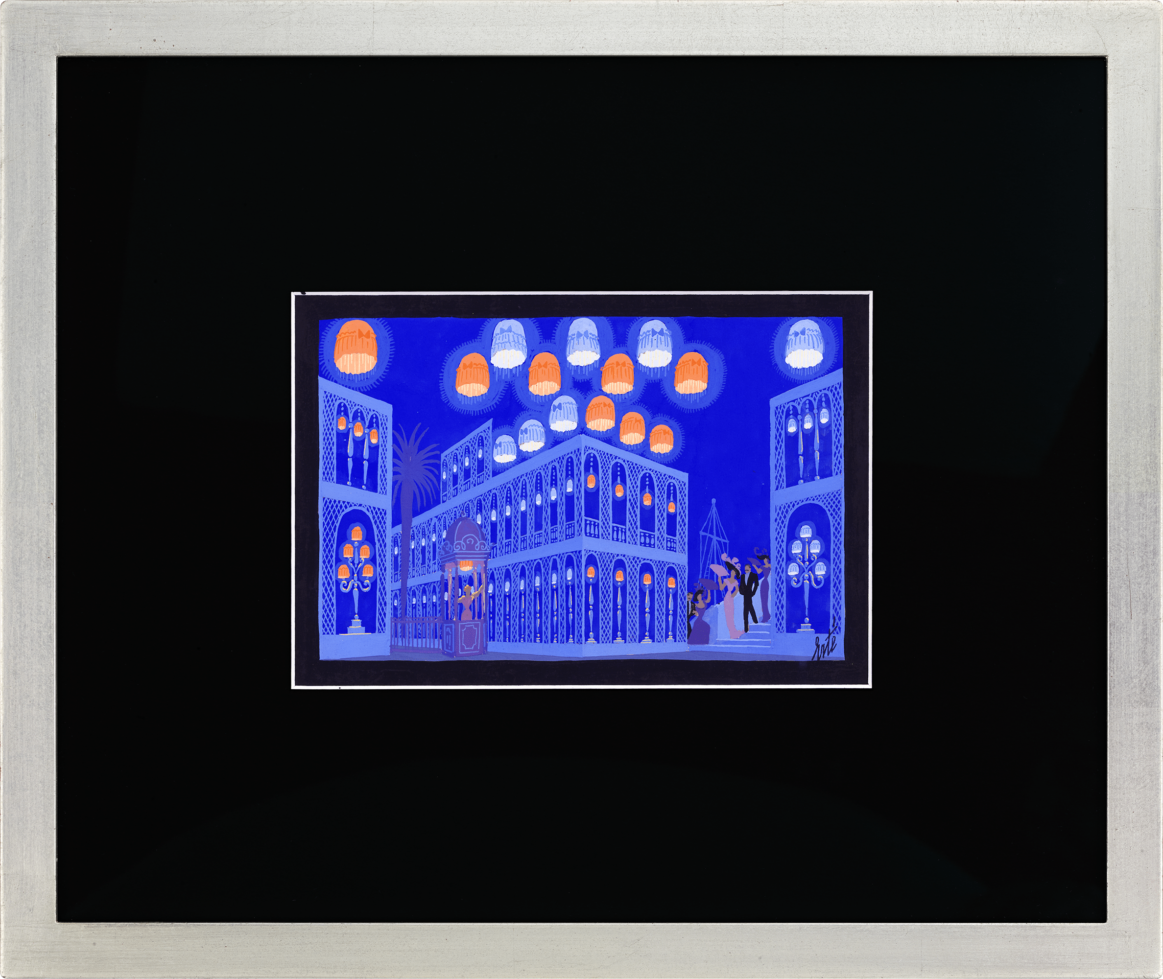 Décor Final, Les Mamelles de Tirésias by  Erté