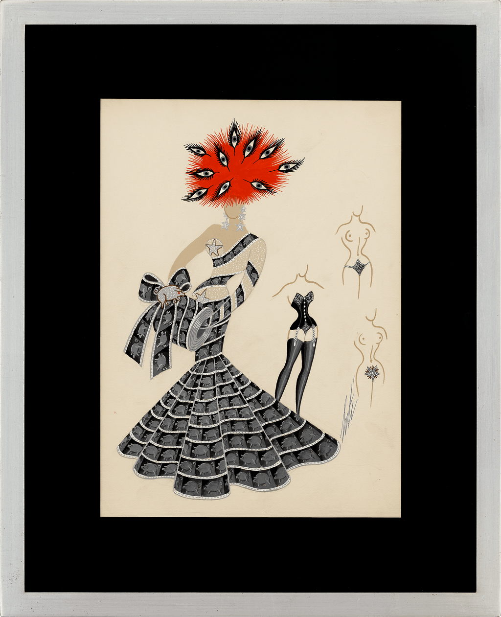 Le cinéma cochon by Erté