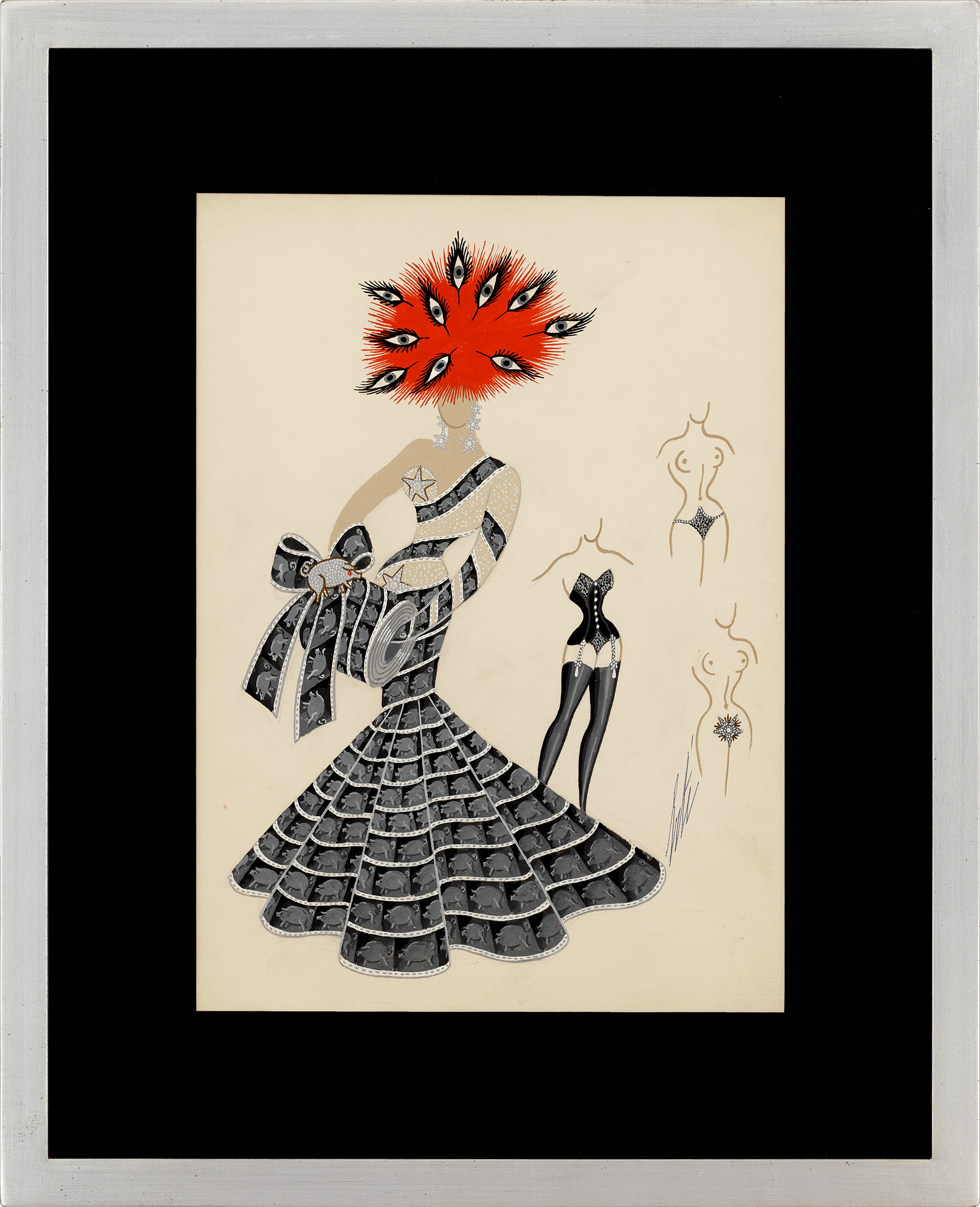 Le cinéma cochon by Erté