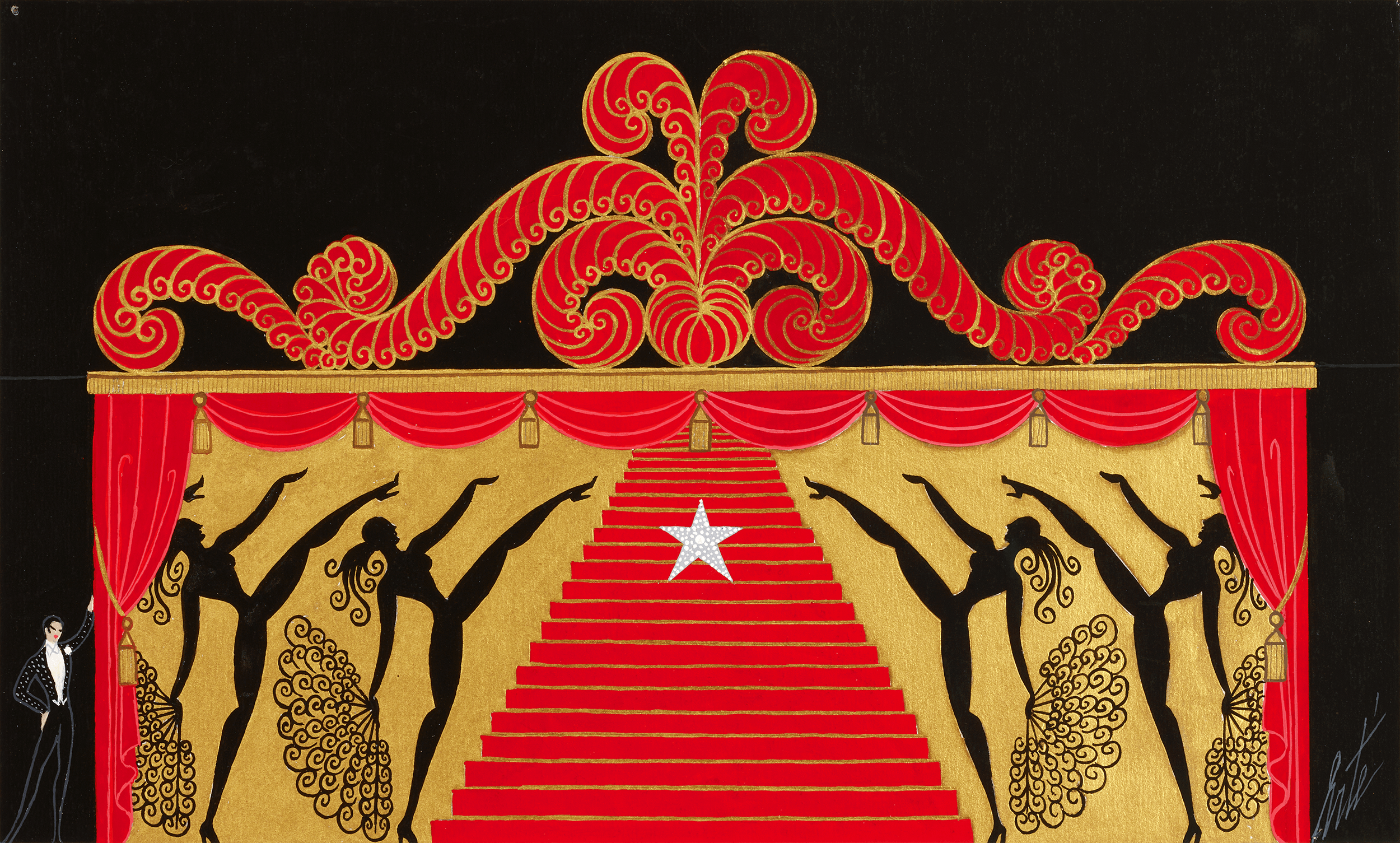 Décor pour Moi J'aime le Music Hall by Erté