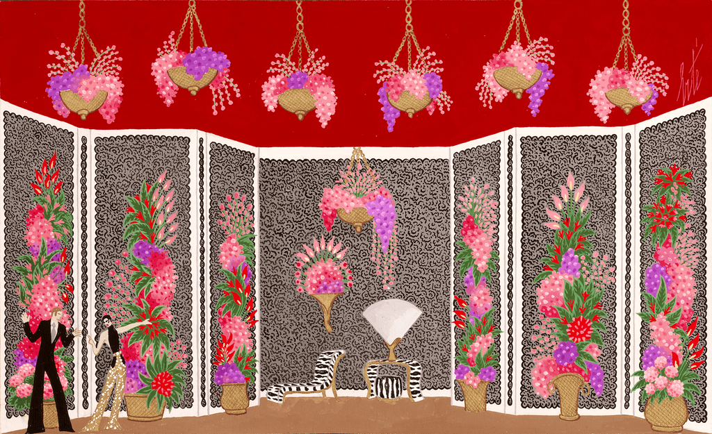 La loge de Zizi Jeanmaire by Erté
