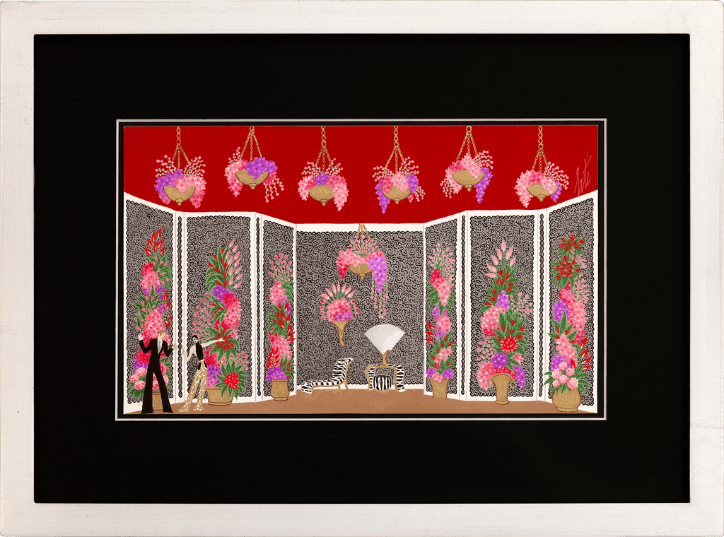 La loge de Zizi Jeanmaire by Erté