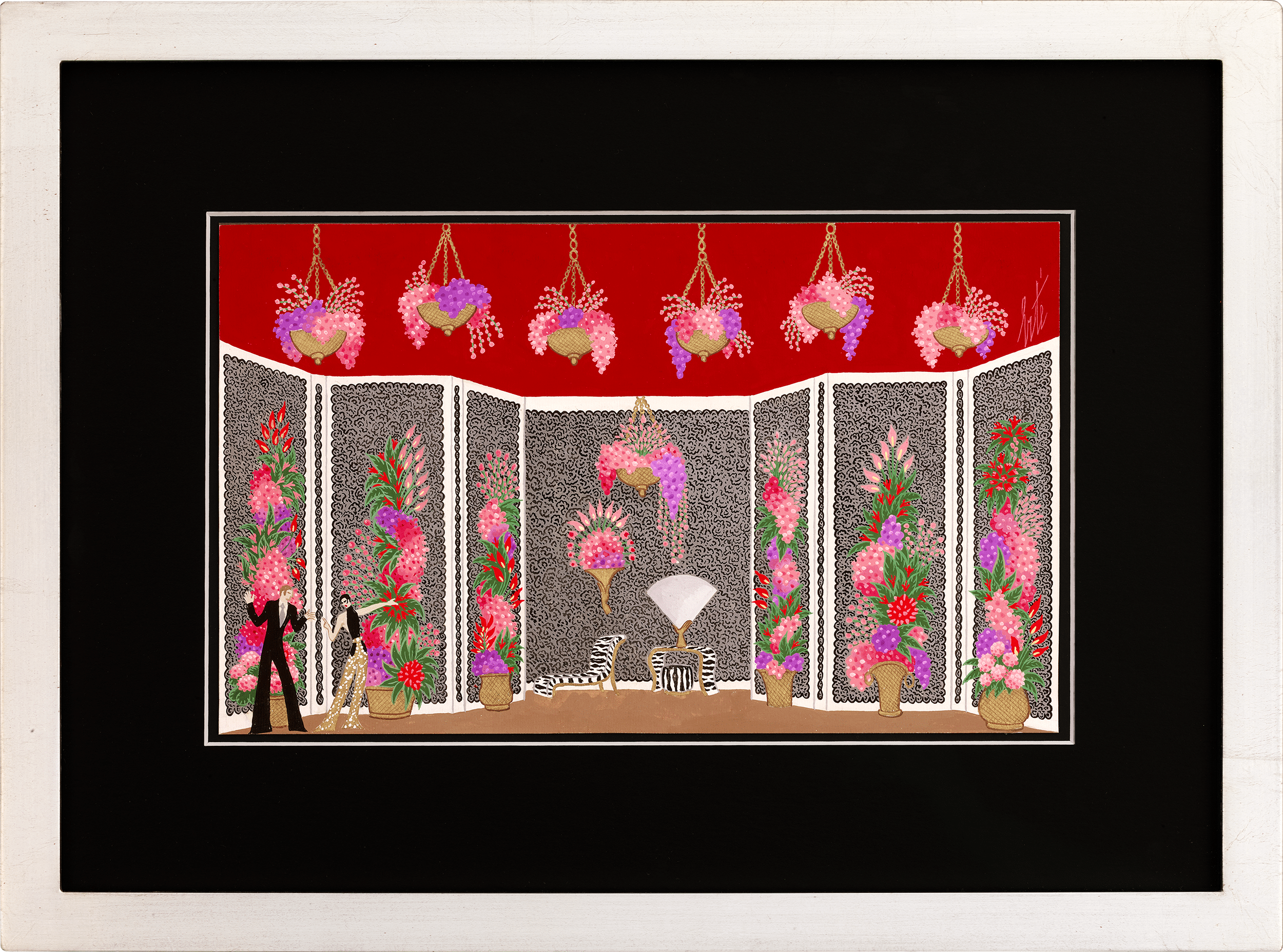 La loge de Zizi Jeanmaire by Erté