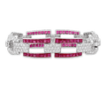 Art Deco Burma Ruby Bracelet, 18.00 Carats