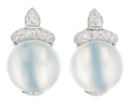 Henry Dunay Cat's-Eye Moonstone Earrings, 30.00 Carats
