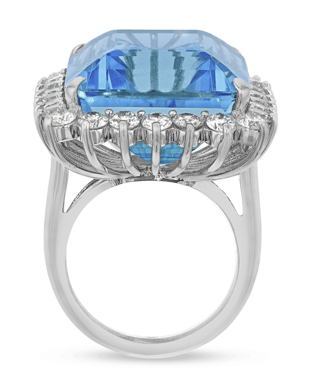 Emerald-Cut Aquamarine Ring, 34.00 Carats