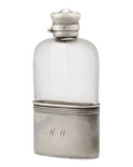 Gorham Glass and Sterling Silver Flask