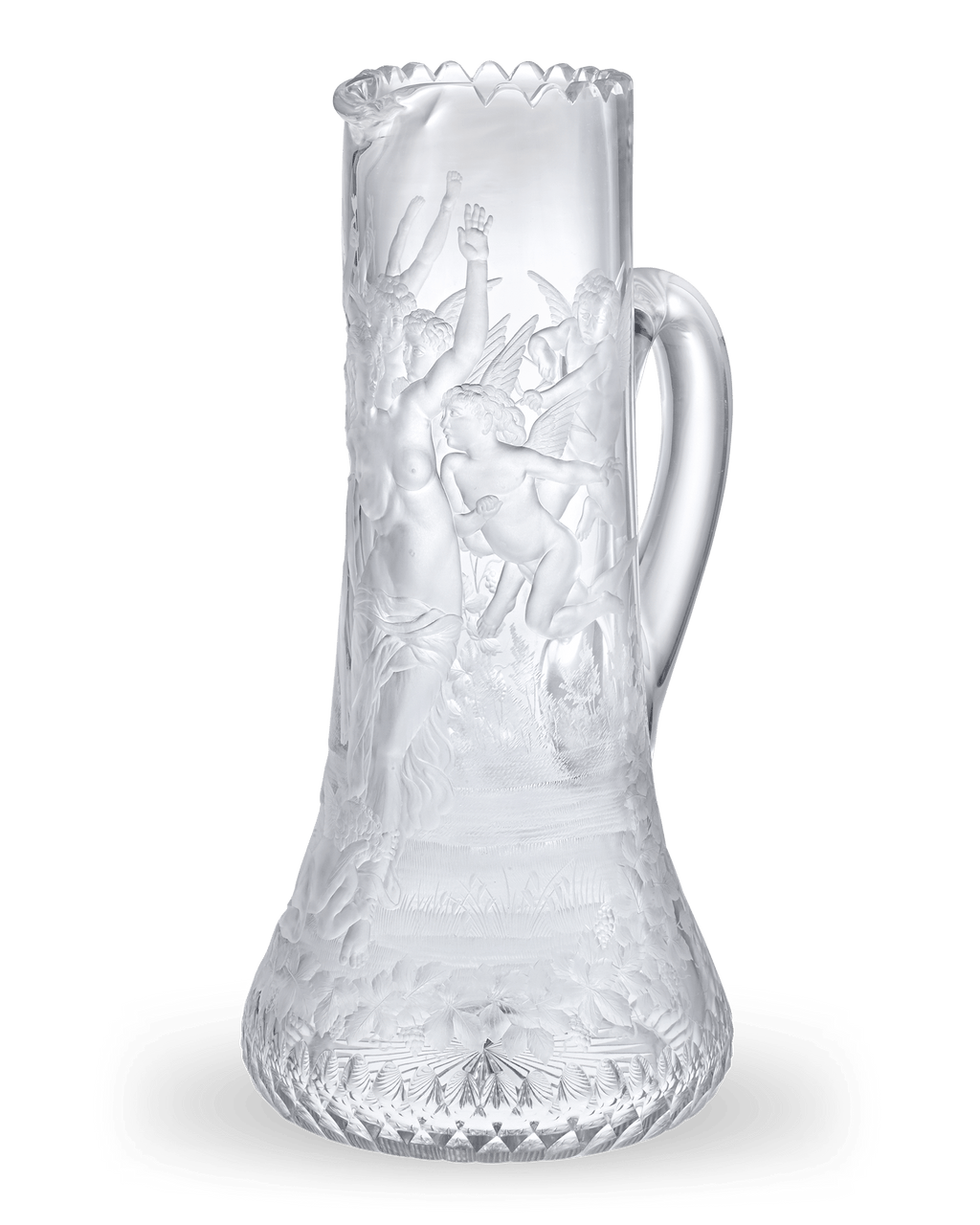 William-Adolphe Bouguereau Cut Glass Pitcher
