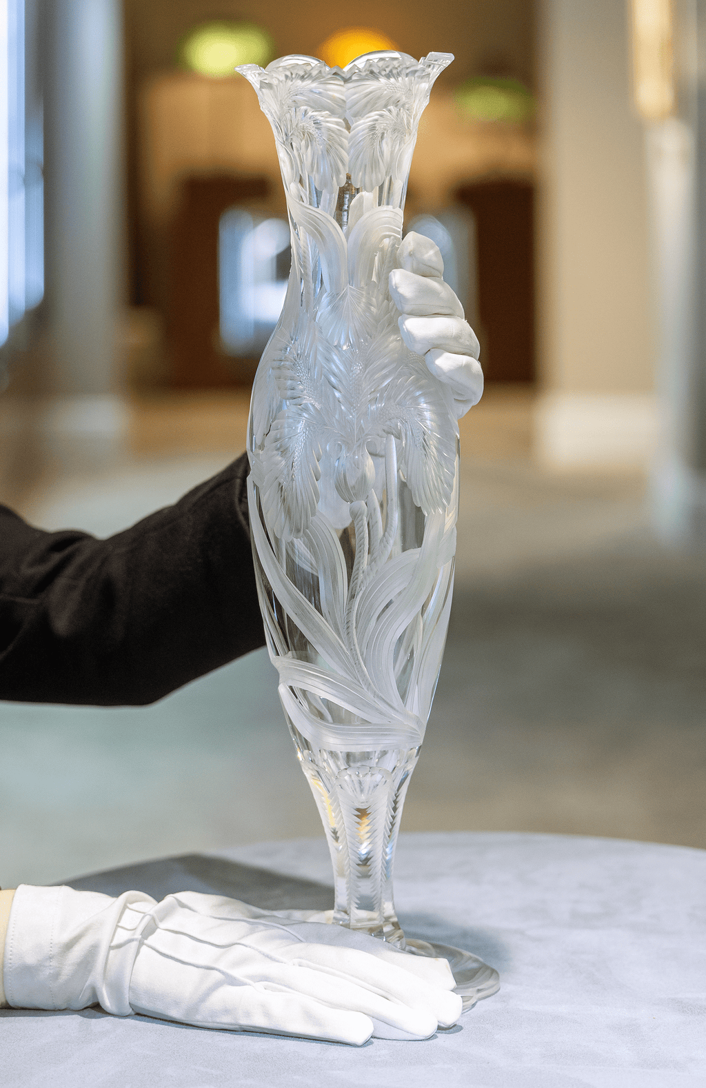 Tuthill American Brilliant Cut Glass Vase