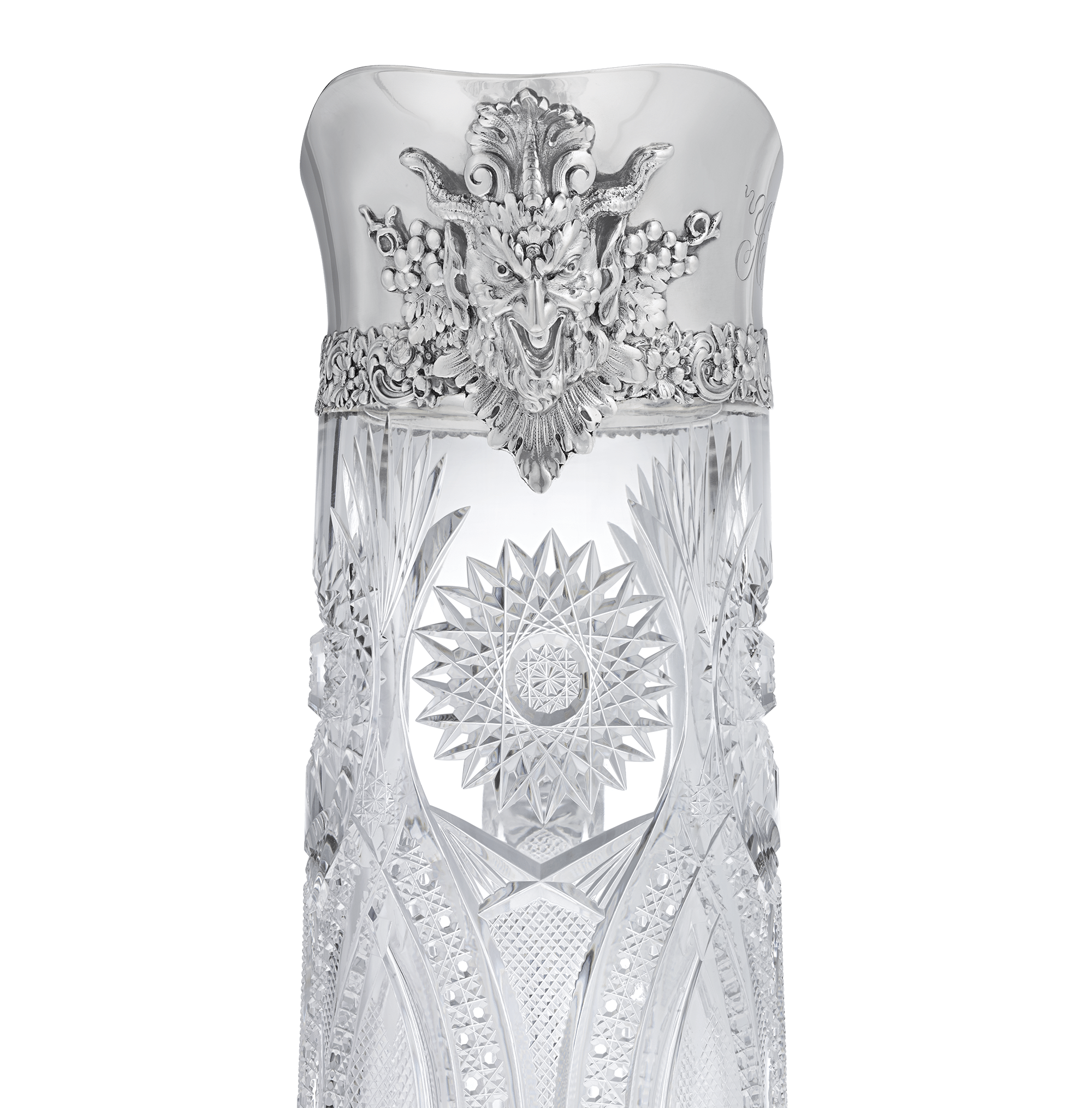 Tiffany & Co. Silver and Cut Glass Pitcher