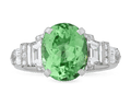 Raymond Yard Unheated Green Paraiba Ring, 3.65 Carats
