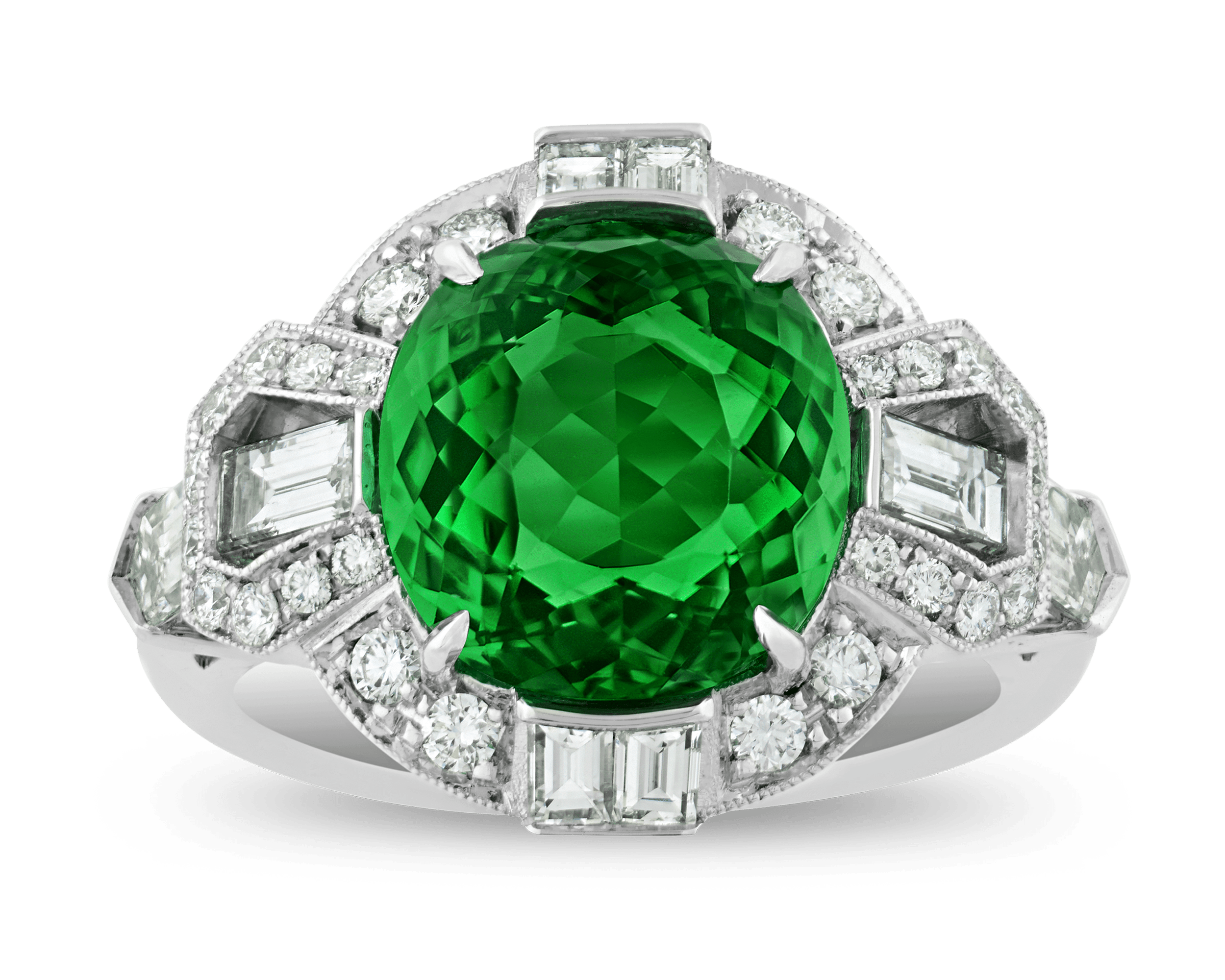 Raymond Yard Untreated Paraiba Ring, 4.60 Carats
