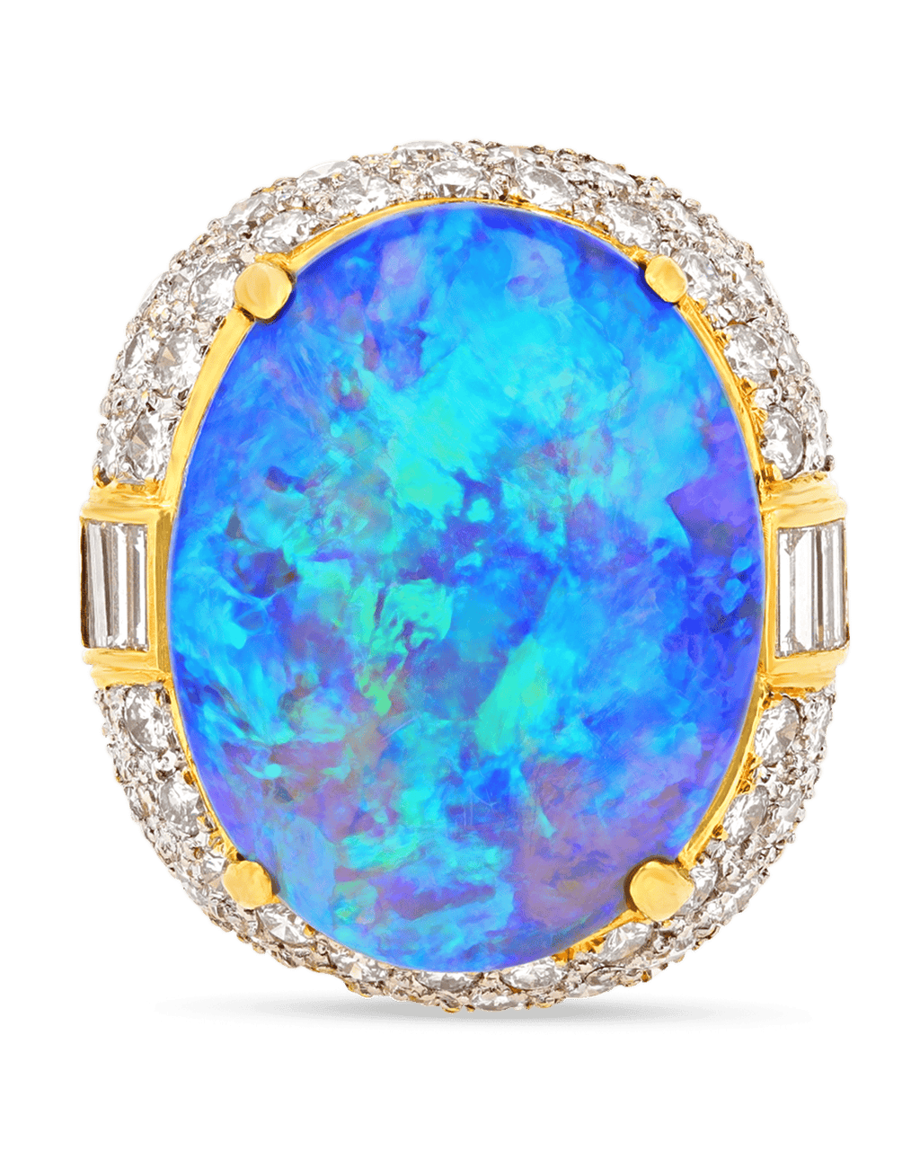 Opal and Diamond Ring, 22.75 carats