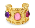 Nerso Tourmaline and Amethyst Bangle Bracelet