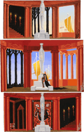 Décors, Phèdre, Ensemble of Three by Erté