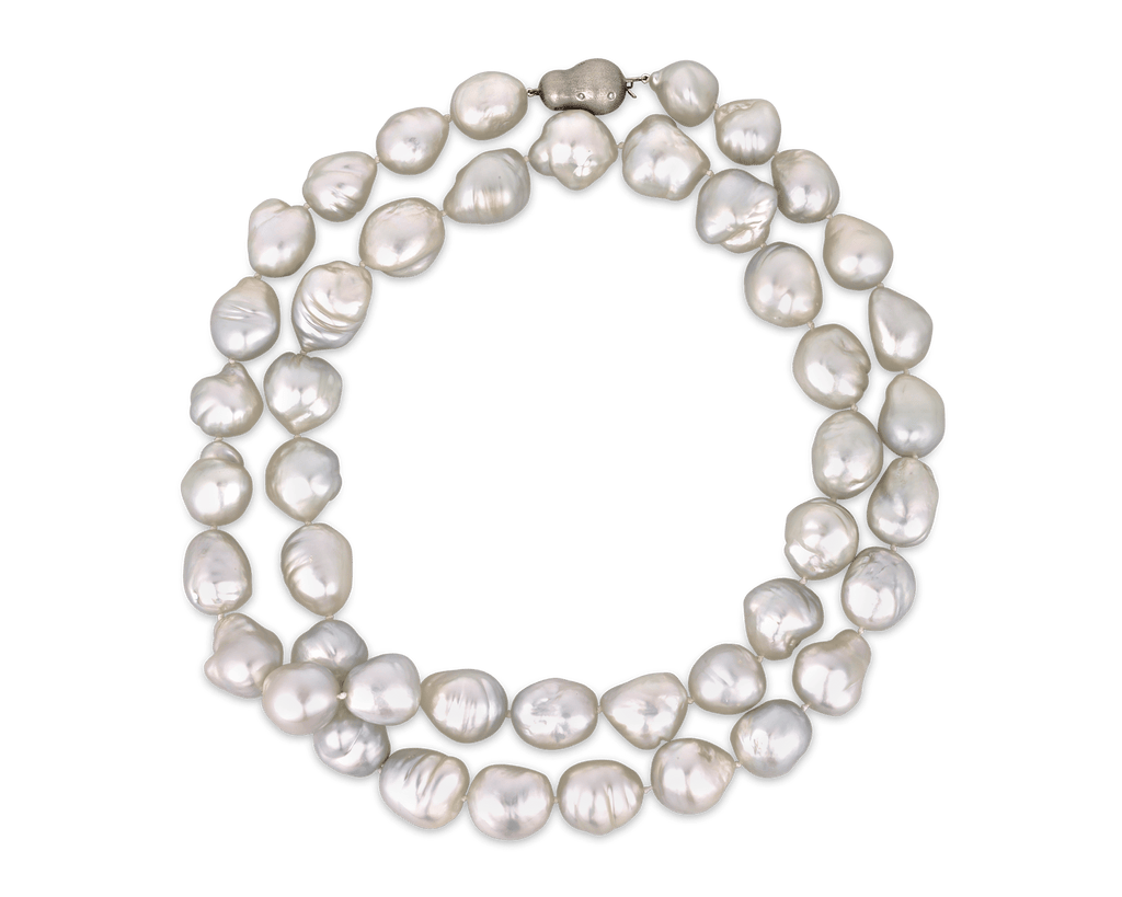 Baroque Pearl Opera Necklace