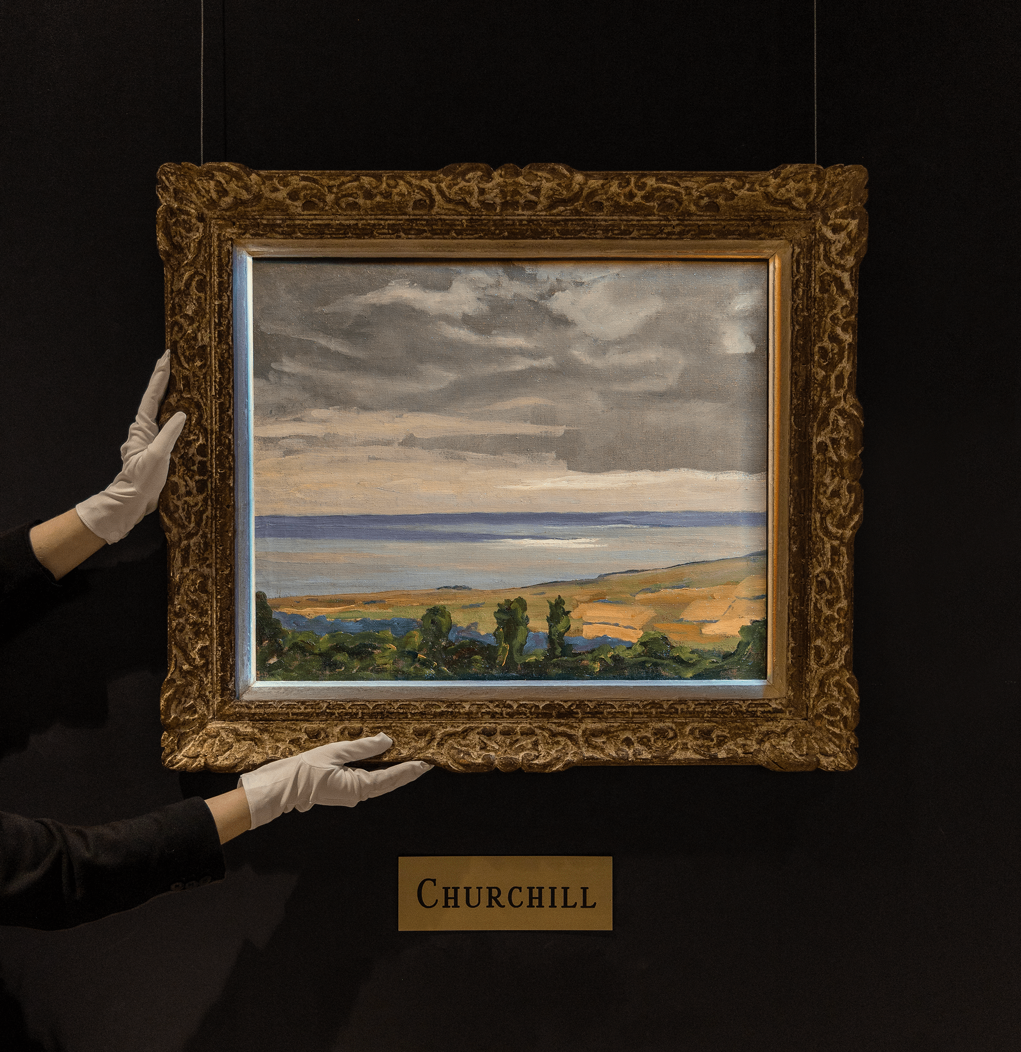 Coast Scene Near Lympne by Sir Winston Churchill