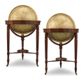 William IV 21-Inch Terrestrial and Celestial Floor Globes by J. W. Cary