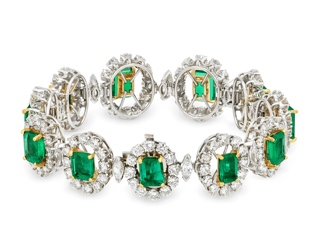 Colombian Emerald and Diamond Bracelet